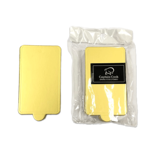 תחתית זהב מיני מלבן לקינוח אישי 20יח 10/6