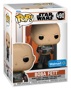 POP Star Wars: Mandalorian- Boba w/o helmet (אקסקלוסיבי מדבקה כסופה) Funko