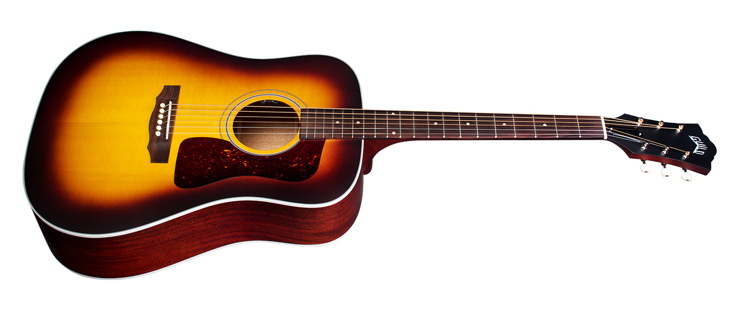גיטרה אקוסטית מוגברת Guild D-40E Antique Sunburst