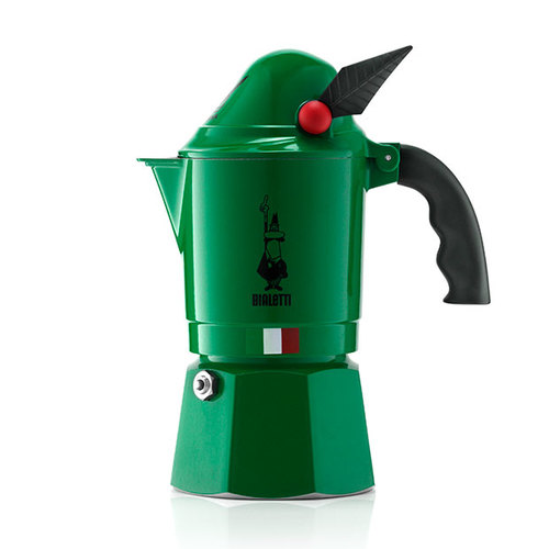 מקינטה ל-3 כוסות קפה Bialetti Break Alpina - ירוק.