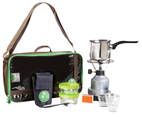 CAMP&GO ערכת קפה בתיק שקוף