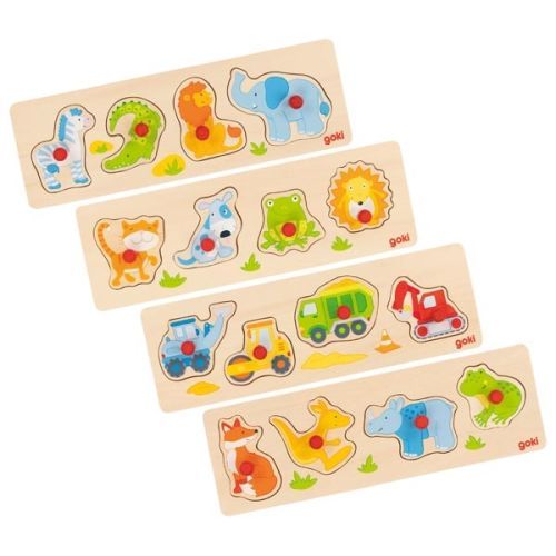 צעצועי עץ GOKI פאזל כפתורים 57440