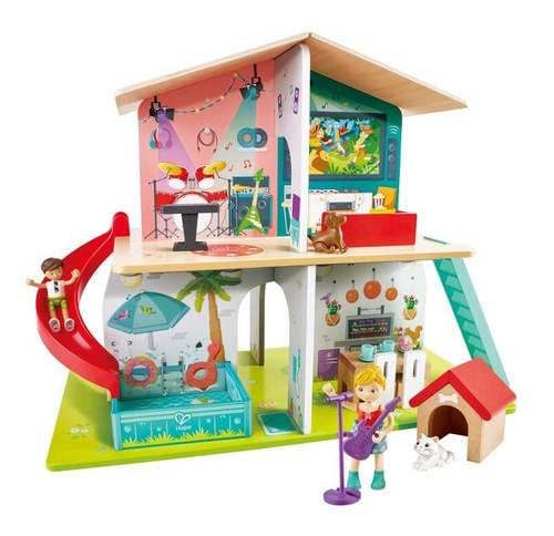 בית בובות מגלשה וצלילים - HAPE