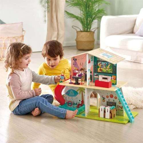 בית בובות מגלשה וצלילים - HAPE