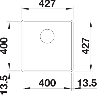 כיור מטבח סבליין BLANCO 400-F