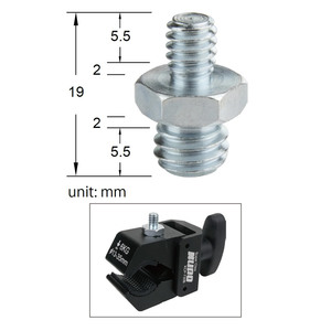 KUPO KS-054 בורג זכר/ זכר 3/8” M- 1/4"M ADAPTER SPIGOT