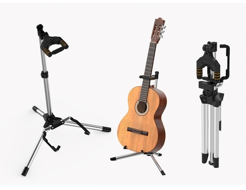 סטנד חצובה אוניברסלי מתכוונן לכל סוגי הגיטרות AGS-10 מבית AROMA