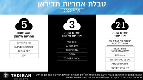 מבצעי אחריות מרץ 03/22