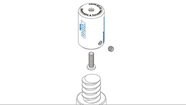 KUPO KS-345מתאם הברגת 3/4 -ל 1/4 כולל מתאם בייבי פין PAINTER POLE ADAPTER