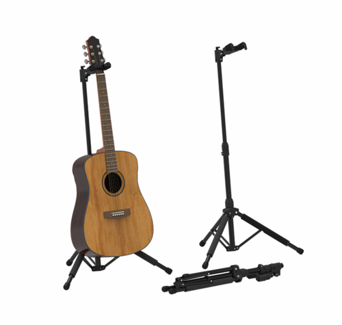 סטנד חצובה מקצועי לגיטרה עם נעילה אוטומטית AGS-09S מבית AROMA