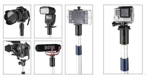 KUPO KS-345מתאם הברגת 3/4 -ל 1/4 כולל מתאם בייבי פין PAINTER POLE ADAPTER