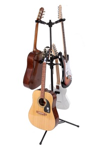 סטנד מקצועי ל- 4 גיטרות עם נעילה אוטומטית AGS-09Q מבית AROMA