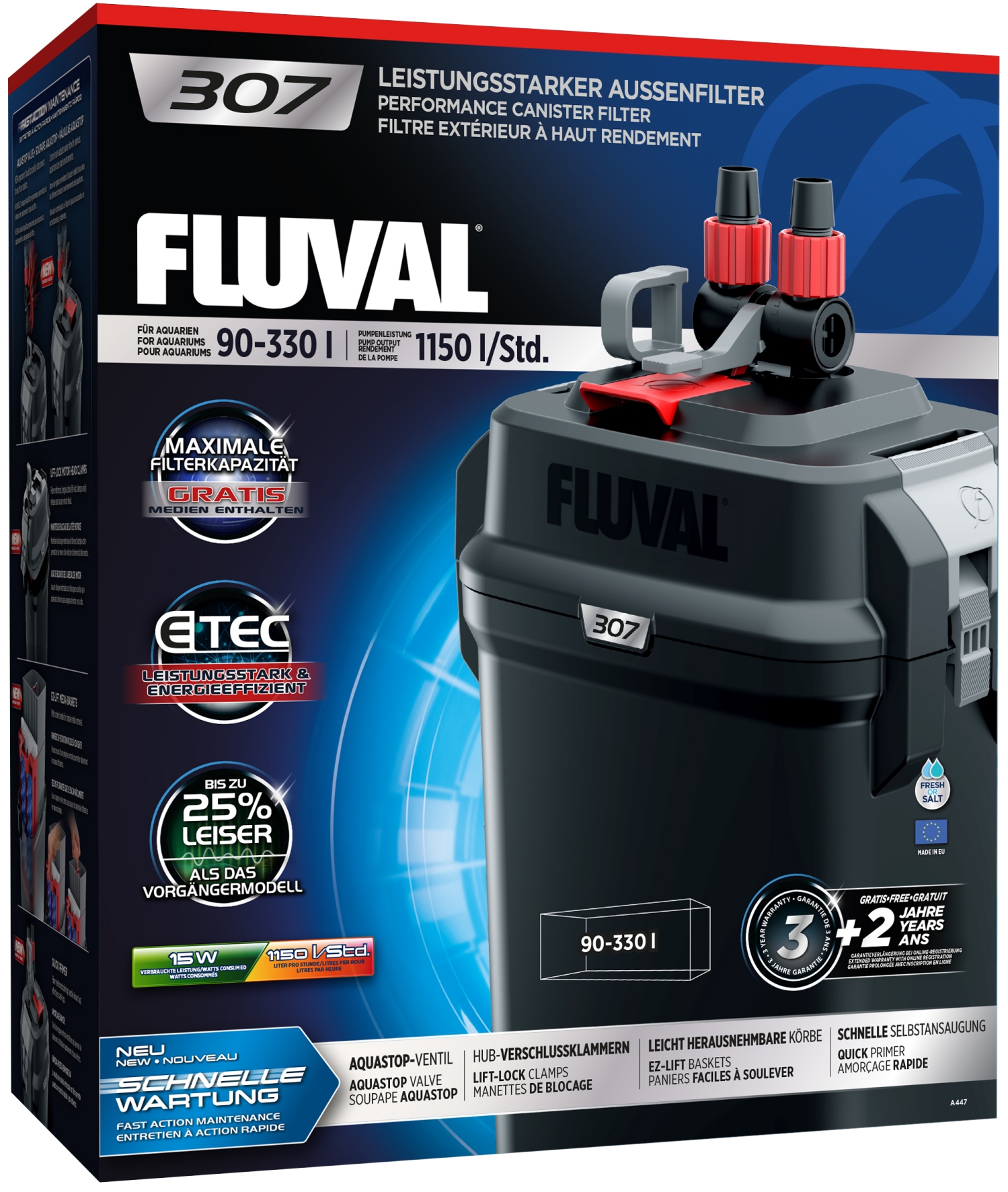 פלובל פילטר חיצוני 307-307 Canister Filter