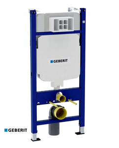 מיכל הדחה סמוי אלפא דק לקיר גבס 458.175.00.1 גבריט GEBERIT
