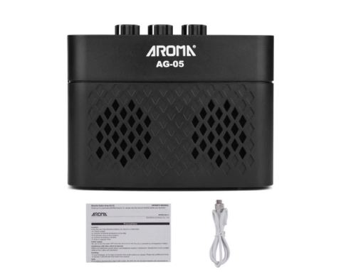 מגבר נייד עם BLUETOOTH לגיטרה חשמלית AG-05 בצבע שחור מבית Aroma