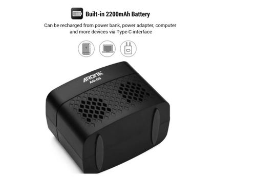 מגבר נייד עם BLUETOOTH לגיטרה חשמלית AG-05 בצבע שחור מבית Aroma