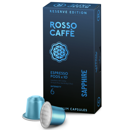 10 קפסולות אלומיניום rosso caffe- Sapphire חוזק 6 