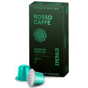 10 קפסולות אלומיניום rosso caffe Emerald חוזק 7