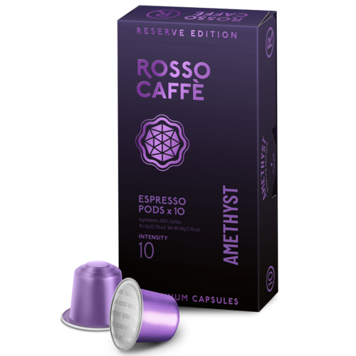 10 קפסולות אלומיניום rosso caffe Amethyst חוזק 10