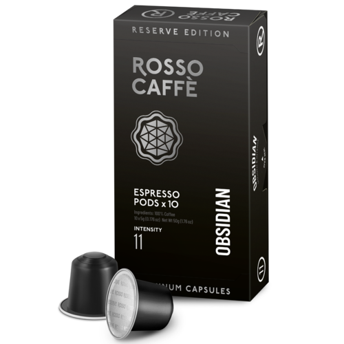 10 קפסולות אלומיניום rosso caffe Obsidian חוזק 11