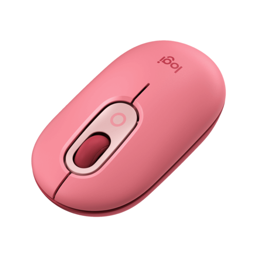 עכבר אלחוטי בצבע אדום ורוד LOGITECH POP 2.4GHZ/BT