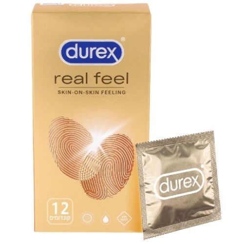 קונדומים דורקס ללא לטקס לתחושה מוגברת Durex -  Real Feel