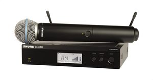 מיקרופון אלחוטי עם Rack Mount שור SHURE BLX24RE/PG58 - המוצר אזל מהמלאי!