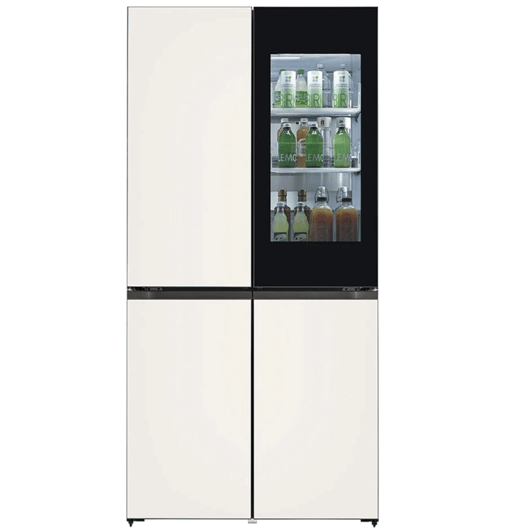 מקרר 4 דלתות 632 ליטר LG אל ג’י GR-729BINS זכוכית בז’