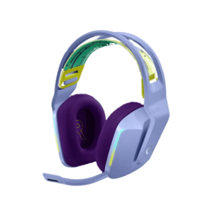 אוזניות גיימינג אלחוטיות מבית LOGITECH דגם G733 LIGHTSPEED RGB HEADSET בצבע סגול