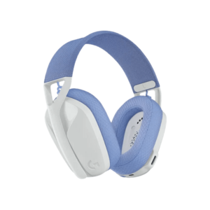 אוזניות אלחוטיות בצבע לבן דגם Logitech G435 Wireless