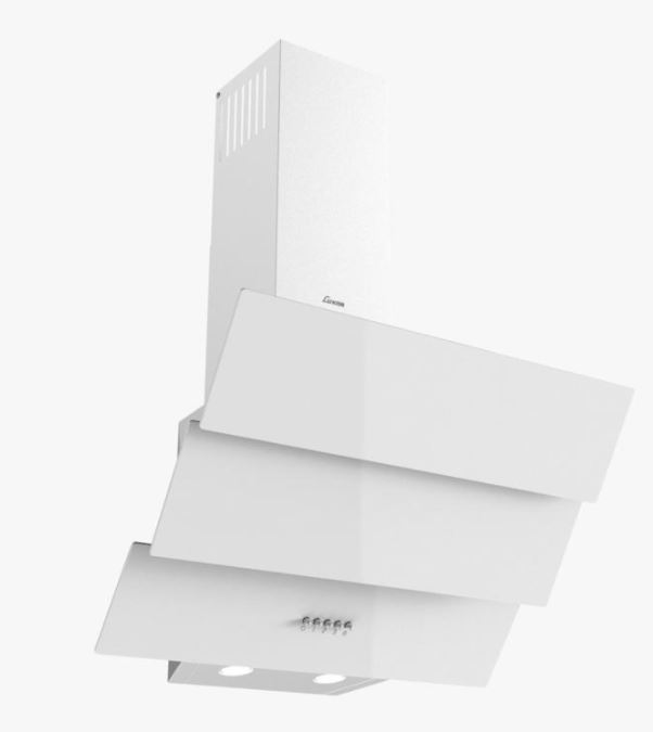 קולט אדים אלכסוני LUXOR לוקסור 60 ס"מ לבן M-G1 WHT