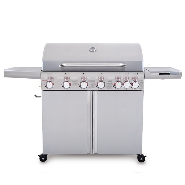 גריל גז פרימיום 6 מבערים + כירת צד,77.000 BTU פירלס KYQ-6S