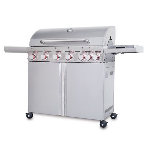 גריל גז פרימיום 6 מבערים + כירת צד,77.000 BTU פירלס KYQ-6S