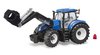 טרקטור New Holland T7.315 להובלת משאות כבדים עם כף מתרוממת