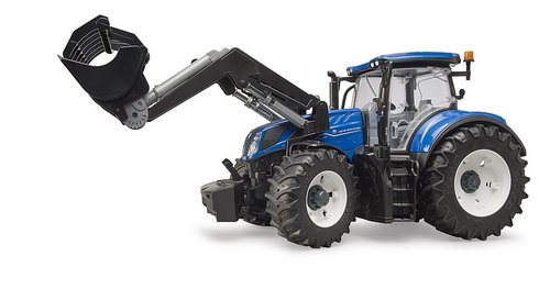 טרקטור New Holland T7.315 להובלת משאות כבדים עם כף מתרוממת