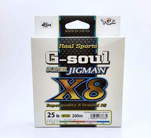  YGK G-SOUL SUPER JIGMAN X8 200M PE-1.2 חוט בד לג