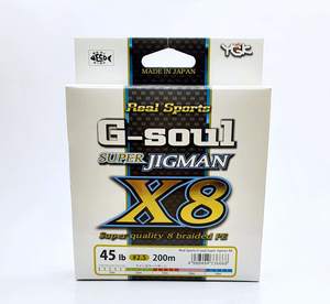  YGK G-SOUL SUPER JIGMAN X8 200M PE-2.5 חוט בד לג