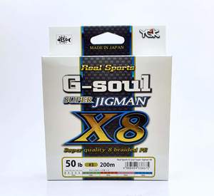  YGK G-SOUL SUPER JIGMAN X8 200M PE-3 חוט בד לג