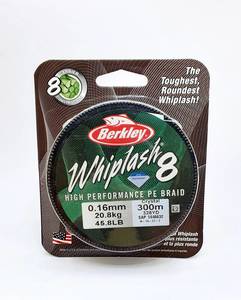  BERKLEY WHIPLASH X8 300M 0.16MM חוט בד לג