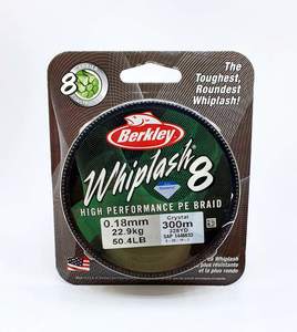  BERKLEY WHIPLASH X8 300M 0.18MM חוט בד לג