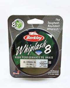  BERKLEY WHIPLASH X8 300M 0.06MM חוט בד לג