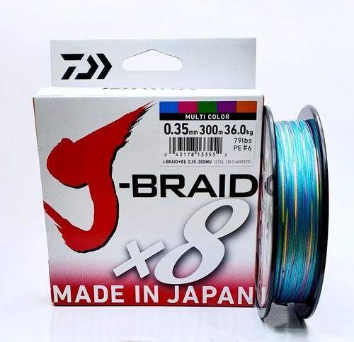  DAIWA J-BRAID X8 300M PE-6 חוט בד לדיג חוף וחי