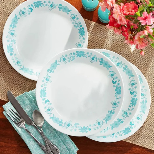 סט 18 חלקים עגול קורנינג  Corning CORELLE® - Teal
