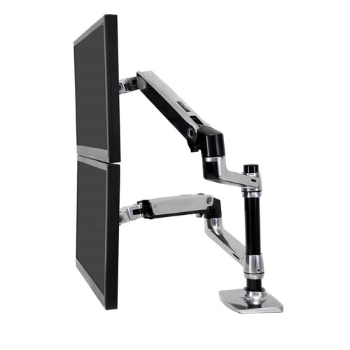 זרוע ארגונומית לזוג מסכי מחשב – Stacking Arm E-45-248-026