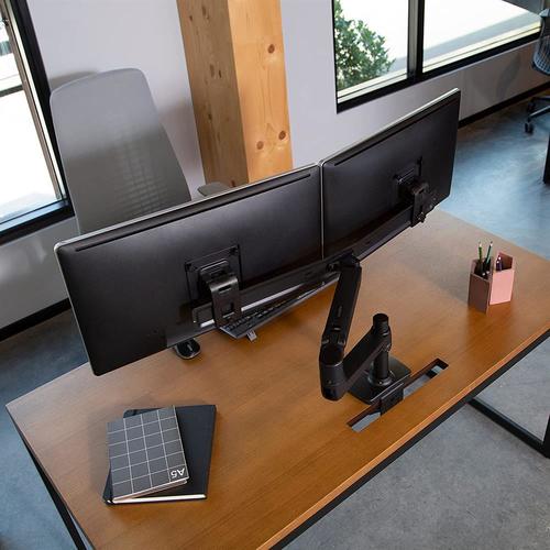 זרוע שולחנית לזוג מסכים Ergotron E-45-489-224