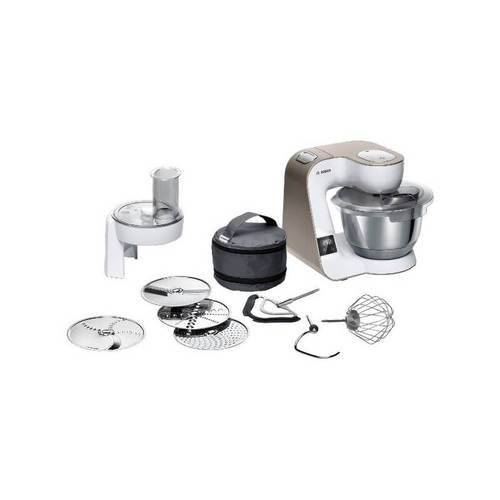 מיקסר מקצועי דגם MUM5XW10 BOSCH בצבע שמפניה לבן