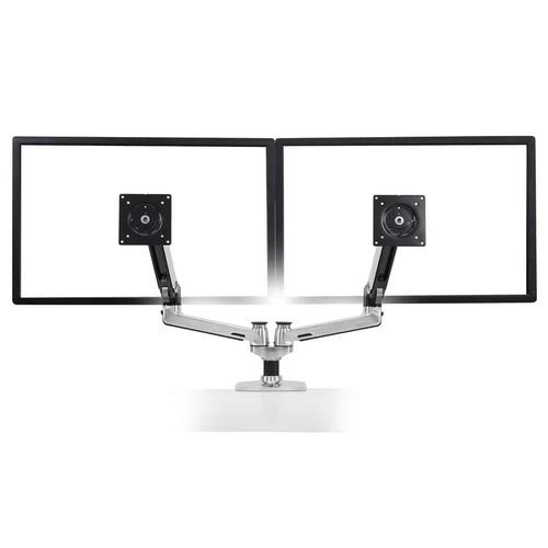 זרוע מפרקית שולחנית LX לזוג מסכים Ergotron E-45-245-026/E-45-245-224