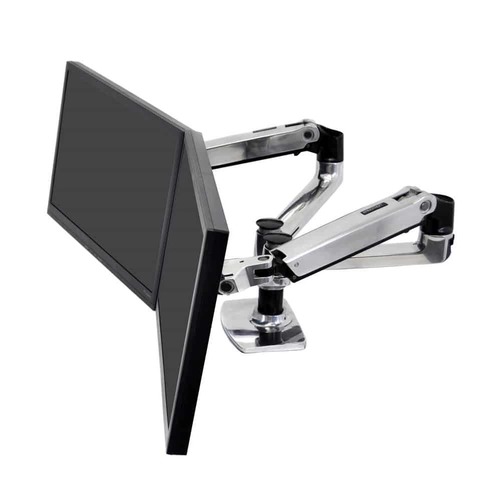 זרוע מפרקית שולחנית LX לזוג מסכים Ergotron E-45-245-026/E-45-245-224