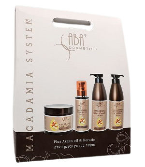 מארז מקדמיה - ערכה לשיער -  Macadamia System aba cosmetics