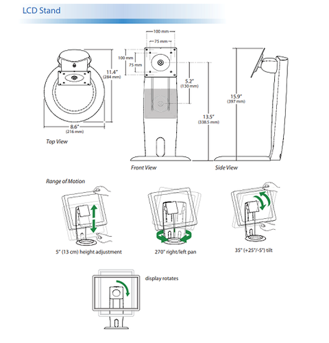 מעמד למסך Ergotron Neo Flex LCD Monitor Stand E-33-310-060